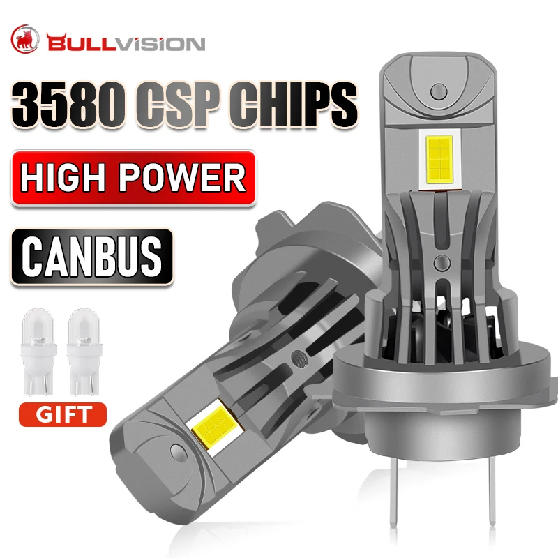 Turbo H7 LED svetlá 1: 1 žiarovka svetlometu Canbus Wireless Mini Veľkosť CSP LED Auto LED LED LAMP LAMP 12V Plug and Play