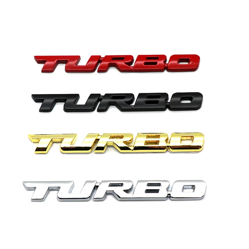 Turbo metalové nálepka Styling Styling Body Emblem 3D nálepka pre BMW 3 Series E30 E36 E39 E46 E87 E90 E91 E92 E93 X1 X3 X4 Z4 m3 v MT S.