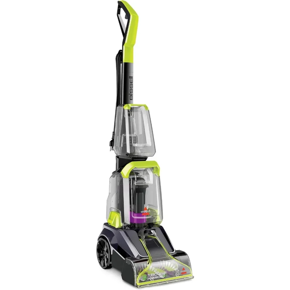Turboclean Powerbrush Cupet Cleaner, odnímateľná dýza. Ľahko udržiavajte a vyčistite svoj stroj., Zelená/ čierna veľká
