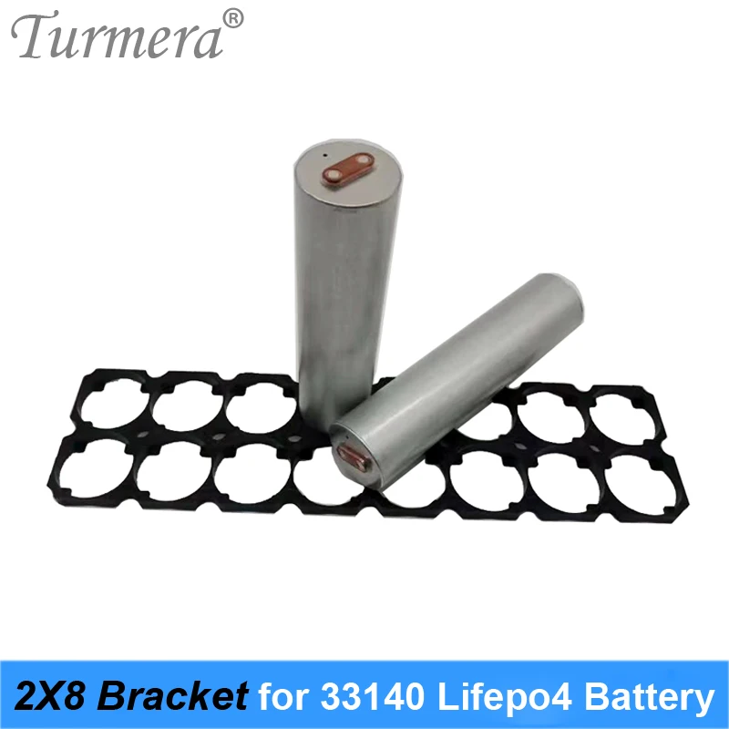 Turmera 2x8 33140 3,2V 15AH LifePO4 Držiak držiaka batérie Plastový priemer 33,4 mm pre batériu Solar Energy Storage System