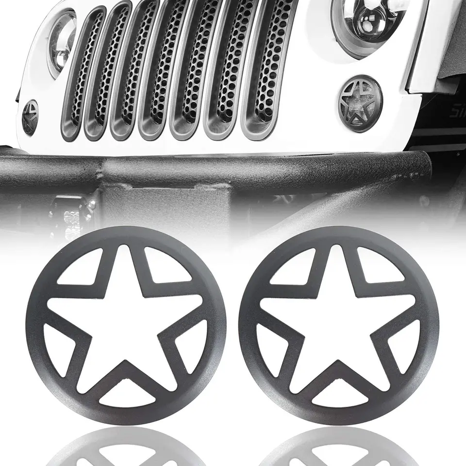 Turn Signal Light Cover Blinker Insert pre Jeep JK Wrangler & Unlimited 2007 2008 2009 2010 2012 2012 2013 2014 2015 2016 17-18