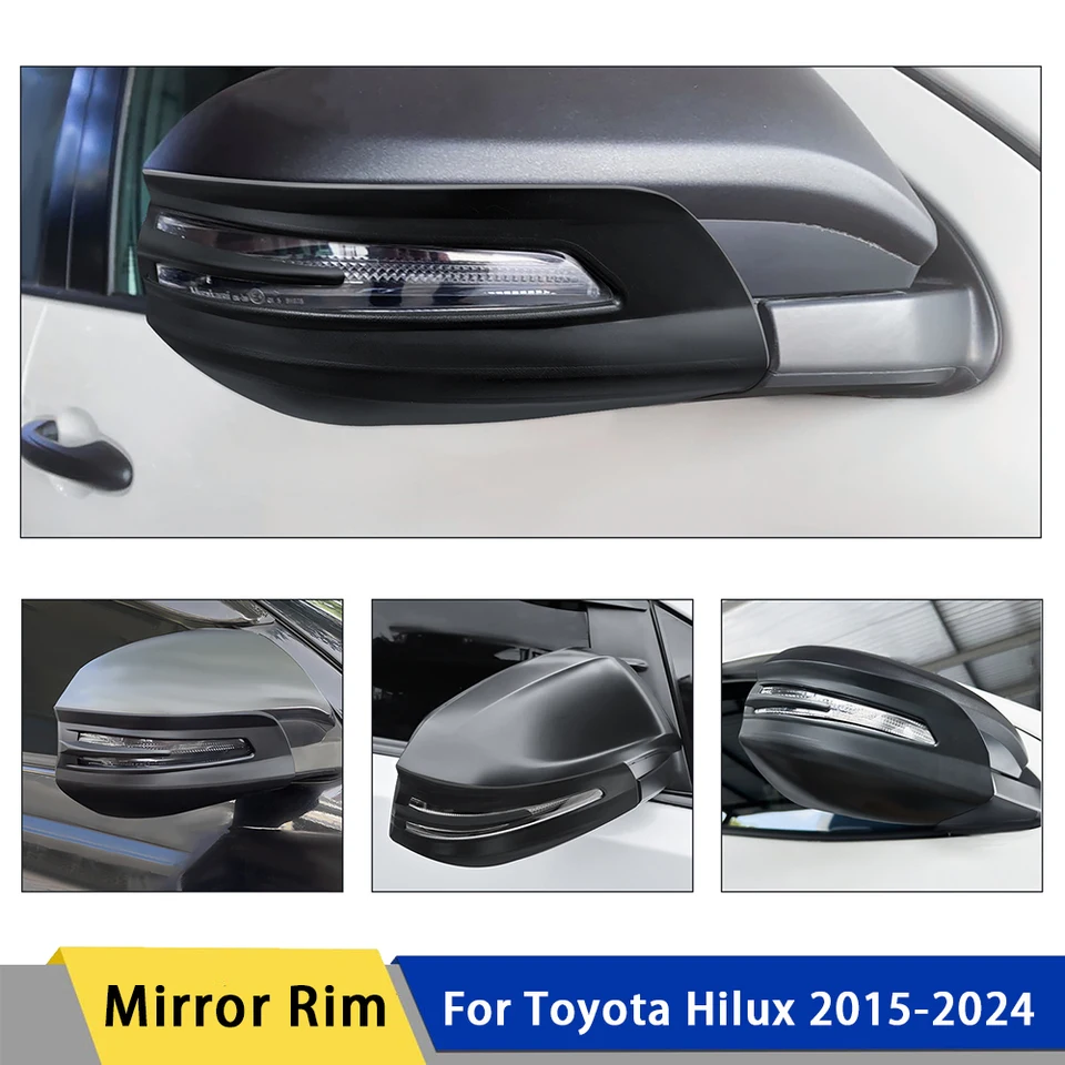 Turn Signal Mirror Cover Tink pre Toyota Hilux Revo 2015-2024 Ročné modely Mirror RIM 4x4 Auto príslušenstva 2ks/set