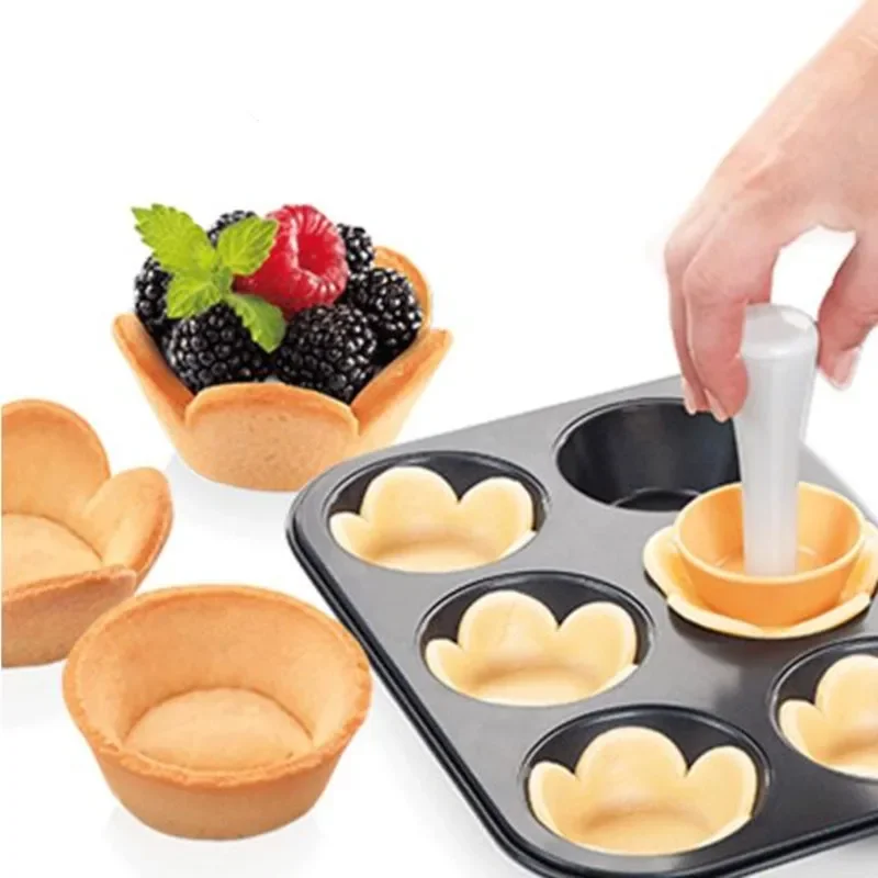 Turnerka na cesto na cesto Kit kuchyňa Kvetiny Round Cookie Cutter Set Cupcake Muffin Tart SHELLS FORM ROUND/PHYLLO