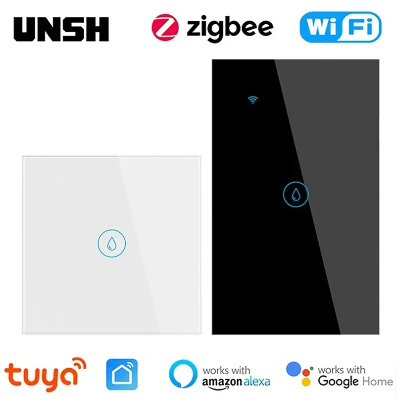 TUYA EU US WIFI ZIGBEE SMART VODY OHLATER OHLATER KOTY 40A 8000W Klimatizačná prepínač spolupracuje s Alexa Alice Google Home