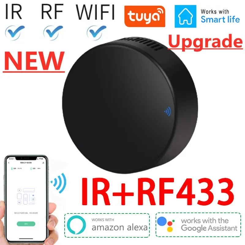 TUYA SMART RF IR diaľkové ovládanie WiFi inteligentný domáci infračervený ovládač pre klimatizáciu All TV LG TV Podpora Alexa Google Home
