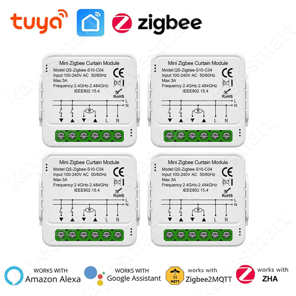 TUYA SMART ZIGBEE Curtain Switch Modul pre žalúzie Roller Shutter Electric Motor Smart Life App