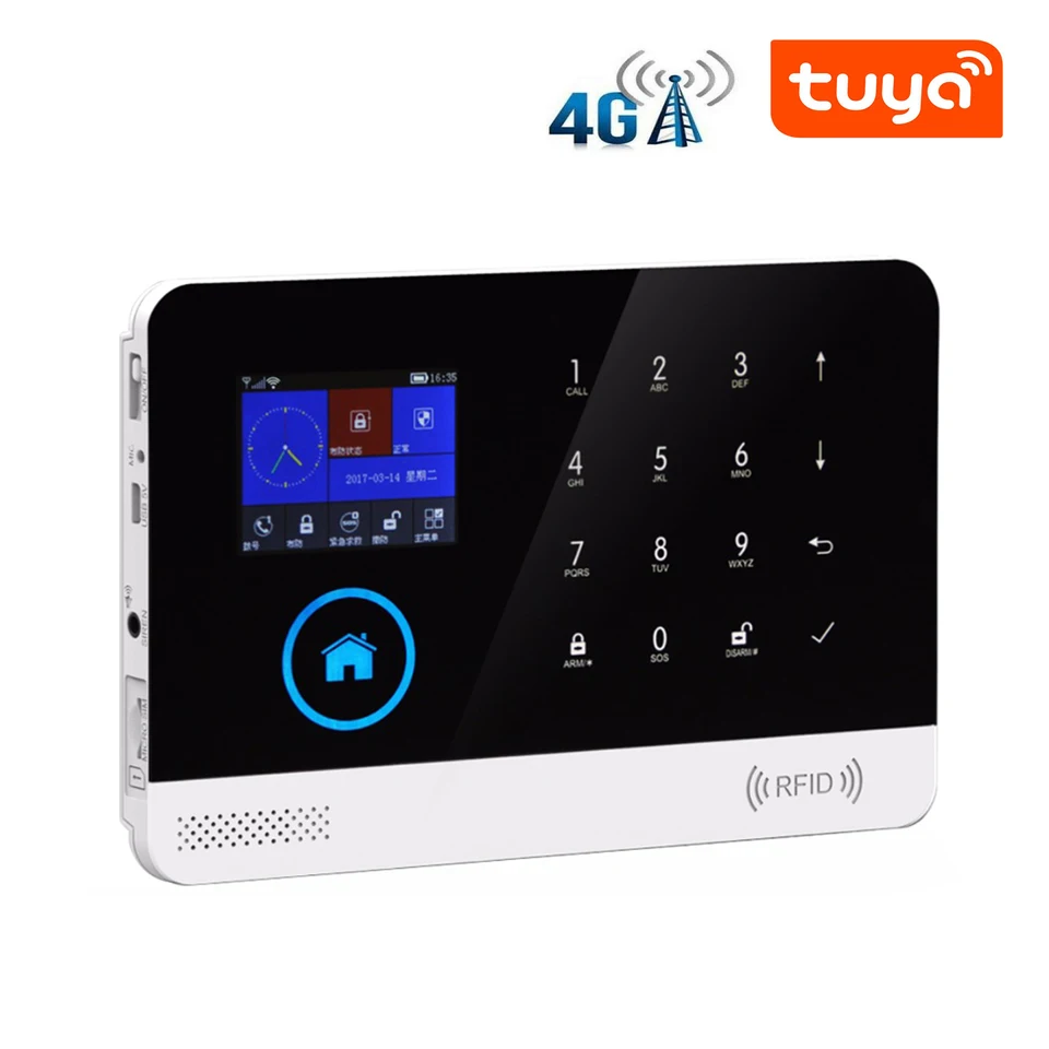 TUYA SMARTLIFE APP WIFI 4G GSM DOMOVÝ Alarm SYSTÉM