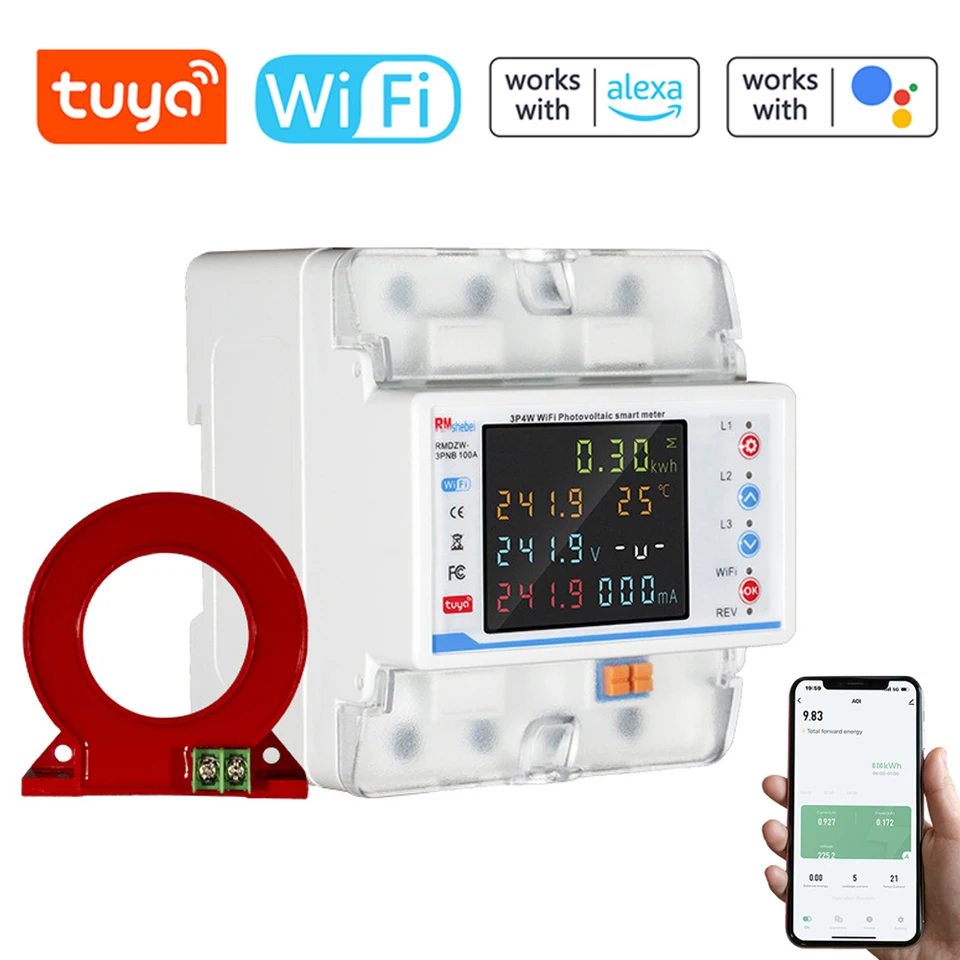 TUYA WIFI Intelligent istič automatického OKRAZE OBRADNOSTI 3P4W