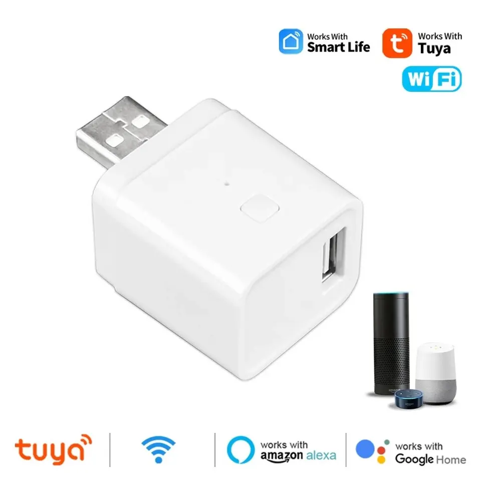 TUYA WiFi Micro USB Adapter 5V WiFi USB Power Adapter Smart Timing Plug