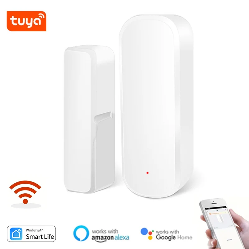 TUYA WIFI SMART DVERE SENZOR DVERE OTVORENÉ DOOR OTVORENÉ ZATVORENIE DOMÁCNOSŤ DOMÁCNOSŤ OBCHOD SMART ŽIVOTNÉ OVLÁDANIE PRE Alexa Google HOME