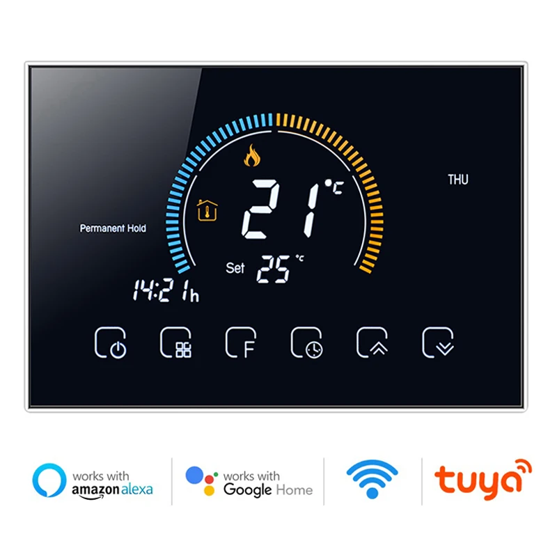 TUYA WiFi SMART LIFE TERMOSTAT ELEKTRICKÁ PODLAHOVÁ KRAJINA Voda/plynový kotol