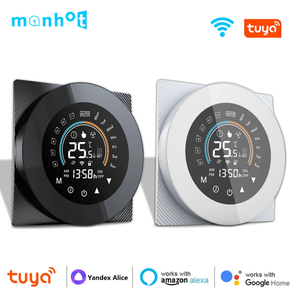Tuya wifi termostat elektrická podlahová voda/plynový kotla vykurovanie LCD Digitálna dotyková teplota regulácia inteligentný život Google Home Alexa