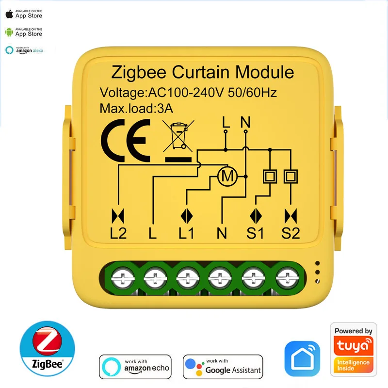 Tuya wifi Zigbee Curtain Switch Modul Roller Shutter Electric Motor Smart Life Control
