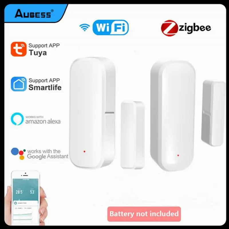 Tuya wifi Zigbee inteligentné dvere senzor garážové okno Otvorené/zatvorené magnetické detektor Control SmartLife Control cez Alexa Google