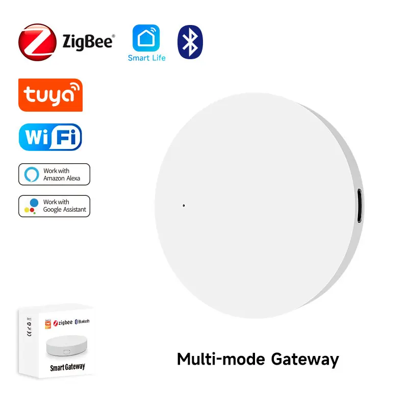 TUYA ZIGBEE Bluetooth Gateway Wireless Ble-Mesh Hub Smart Home Bridge Smart Life Life prostredníctvom aplikácie Diaľkové ovládanie práce s Alexou Google