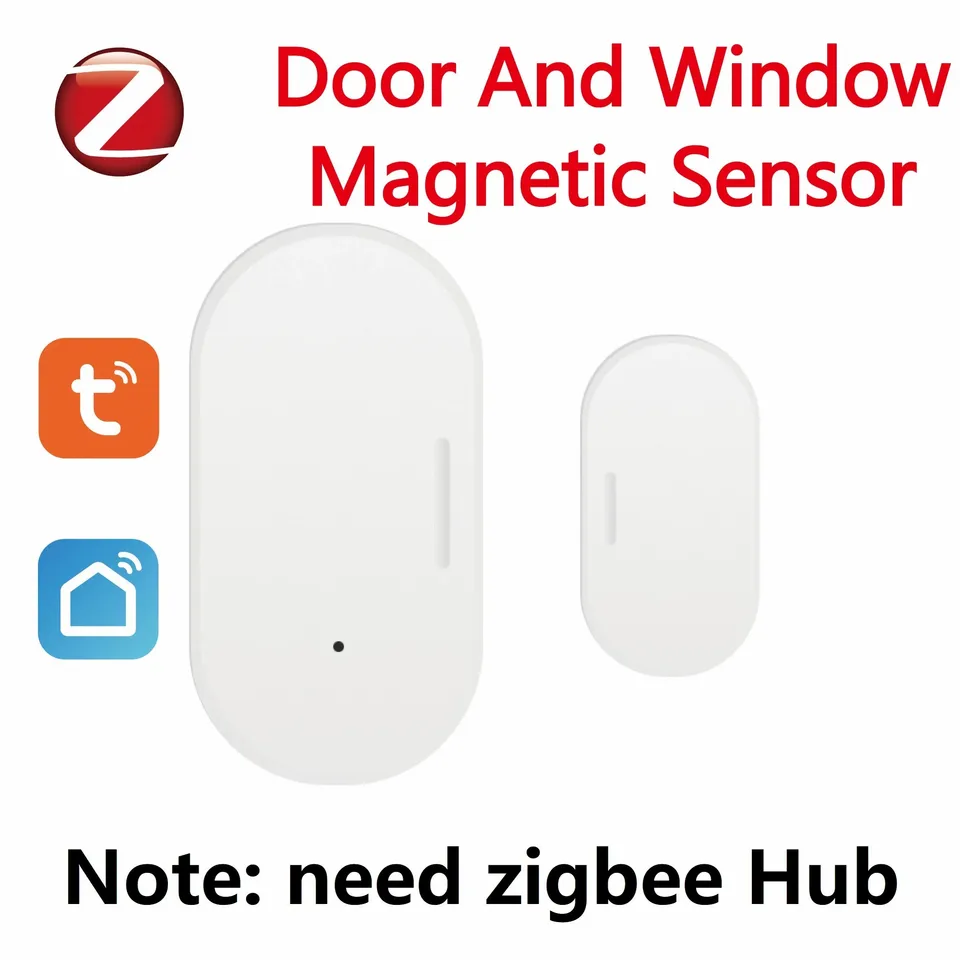 TUYA ZIGBEE DVERE A OPNENIA SNÚCIE SMART SMART DOM DOMOV MAGNETICKÝ SENZOR DETÁTY DETICTORY PODPORU ALEXA ALEXA Google