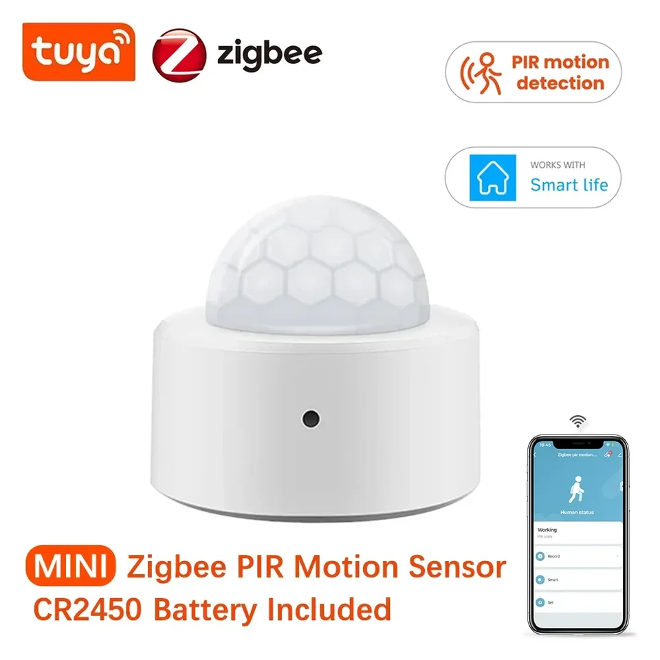 Tuya Zigbee Human Motion Sensor Smart Home Pir Sensor Infračervený detektor Zabezpečenie inteligentný život pracuje s Alexa potrebou bránu