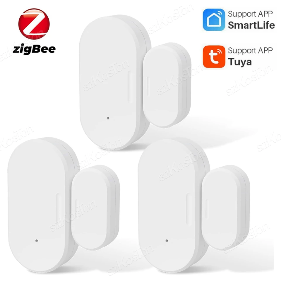 TUYA ZIGBEE SMART DOORNÉ DOORNÉ DOONÁ DVERE OTVORENÉ ZATVORENÉ DETICTORY