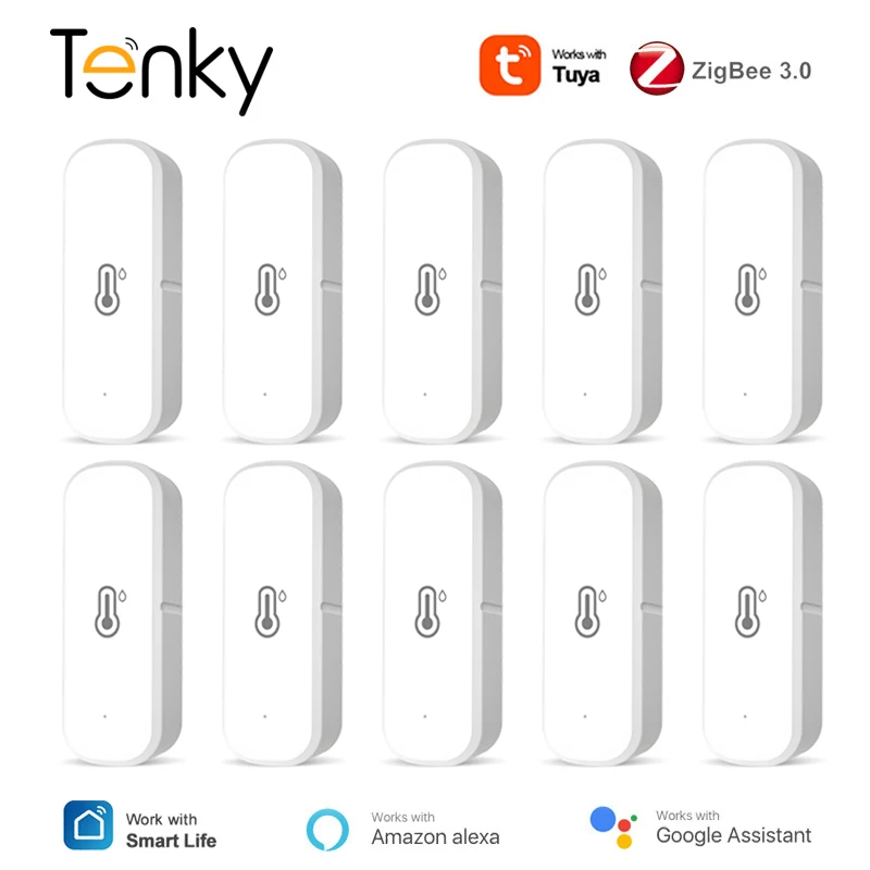 TUYA ZIGBEE Teplota a vlhkosť snímač teplomer pre inteligentný život Monitorovanie aplikácií cez Alexa Google Home Zigbee Gateway