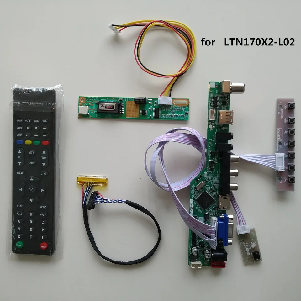 TV HDMI-kompatibilný AV VGA USB RF LCD LED radičná doska karta DIY pre 17,0 