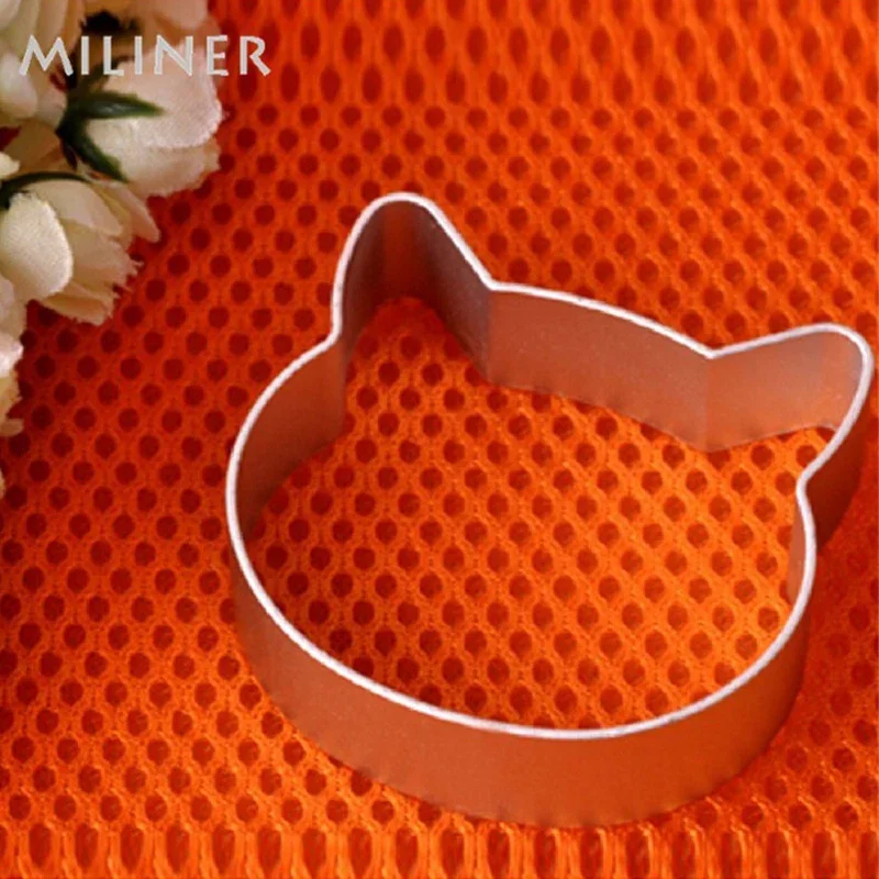 Tvar hlavy mačacie vianočné kuchynské náradie hliníková zliatina fondant cookie torta cukor cukor piest piestky Cutter Cutter Biscuit Fold