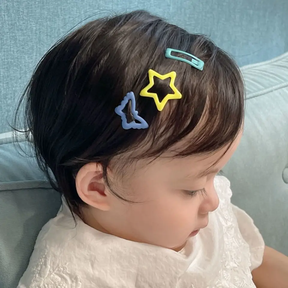 Tvar srdca kovová kovová vlásenka hviezda DETI KAVISKY SET SETA ŽENA VLASTNÉ DOSTUPY Kórejský štýl Headar Girl Girl Baby Hair Clip