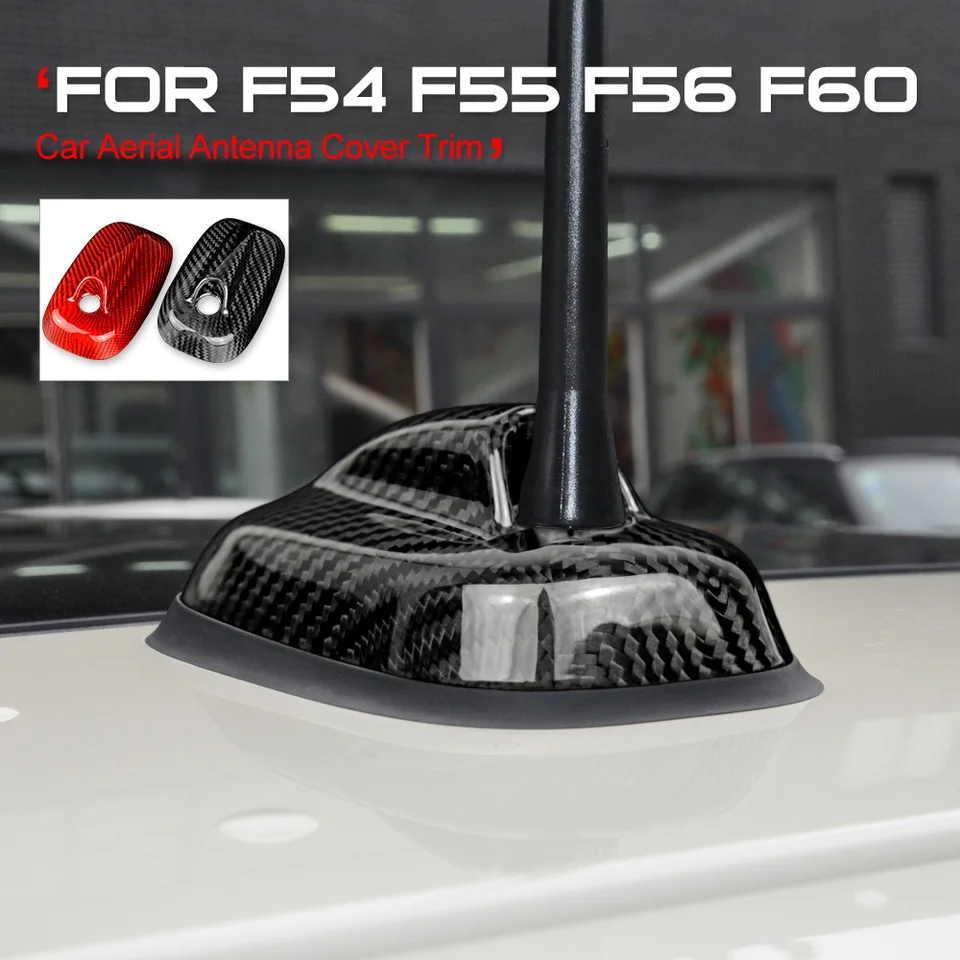 Tvrdé uhlíkové vlákno pre Mini Cooper F55 F56 2013-2020 Príslušenstvo Automobilka Strecha žralokov Fin antény Signál Aerials Cover Sticker