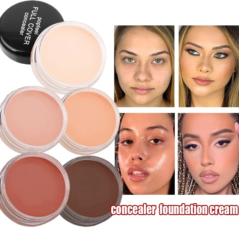 Tvárový korektor krém make -up nepremokavý povýšený kontúrový základ Freckles póry pokrývať akné škvrny na pery tvár kozmetika