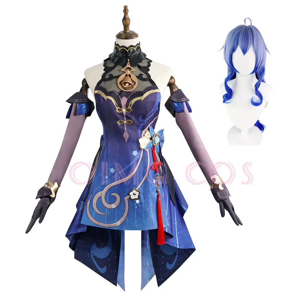 Twilight Blossom Ganyu Cosplay kostým genshin dopad pre dospelých Uniforma parochňa anime halloween kostýmy žien herné postavy outfit