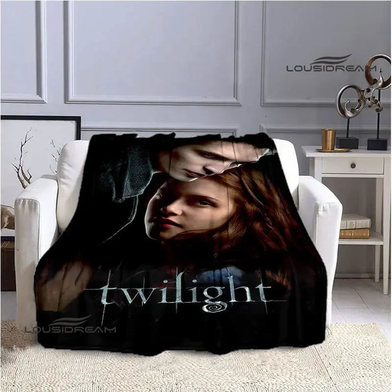Twilight Saga Tlač prikrývky Detská teplá prikrývka Framine Sladká a pohodlná domáca cestovanie narodená prikrývka narodeniny darček