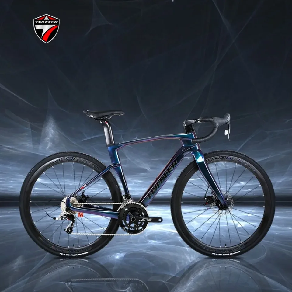 Twitter Posledný štrkový bicykel V3 RS-12S T900 TIBARNÉ Vlákno ROAD HYDRAULICKÝ DICK BRZH AERO Dizajn terénne preteky 700*40 ° C bycile