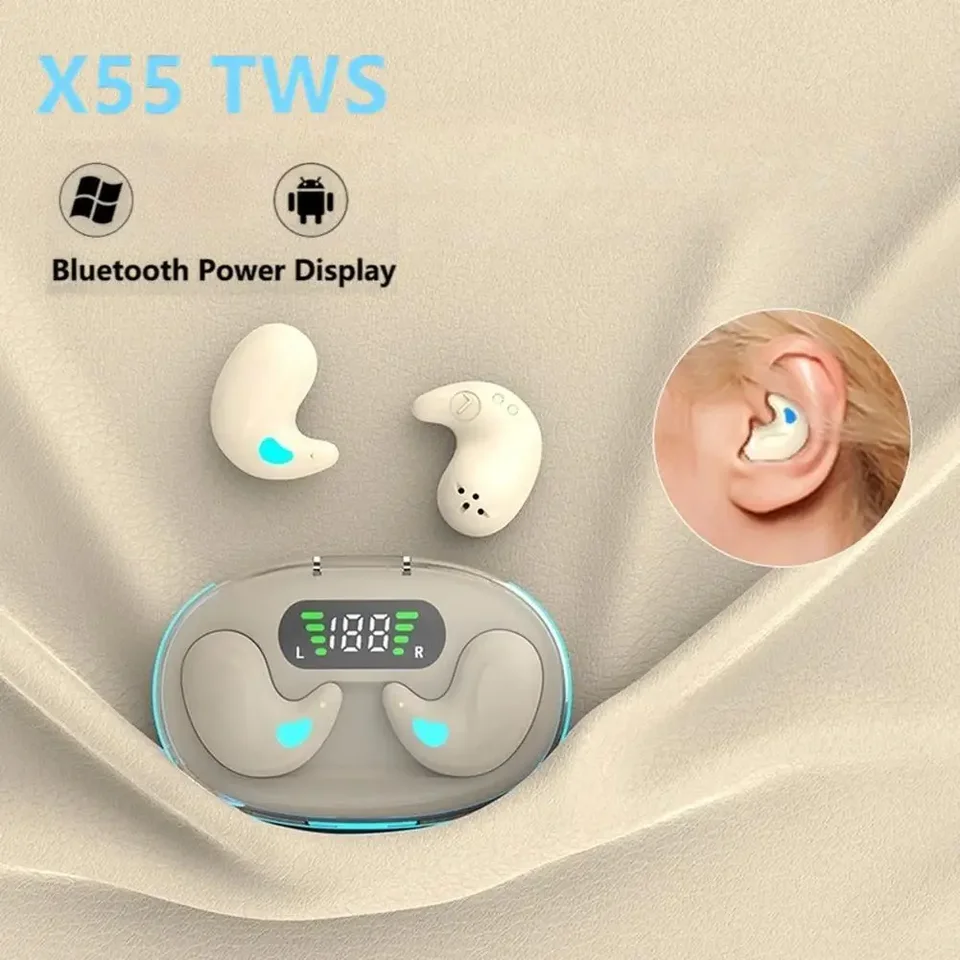 TWS NOVINKA X55 Wireless Bluetooth Headset 5.3 slúchadlá Bluetooth Slúchadlá s mikrofónom