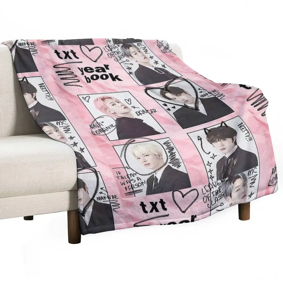 TXT Hrot Drave Luxury Designer Plaid pre deti zimné postele prikrývky
