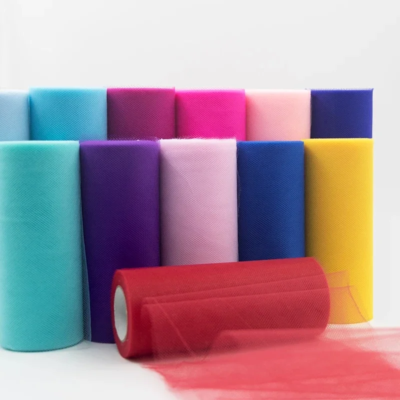 Tylle Roll Width15cm 25Yards Svadobná dekorácia Roll Cool DIY LAKTIVE DEKORATÍVNE CRAFTS Vianoce narodeniny sukňa sukňa