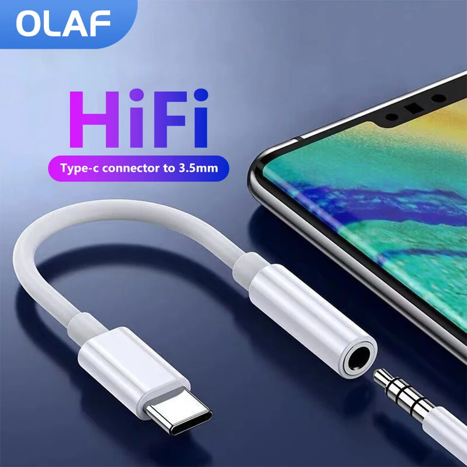 Typ C až 3,5 mm adaptér Audio Jack 3,5 mm konektor pre konektor slúchadiel DAC prevodník riadenia pre iPhone 15 Xiaomi Samsung