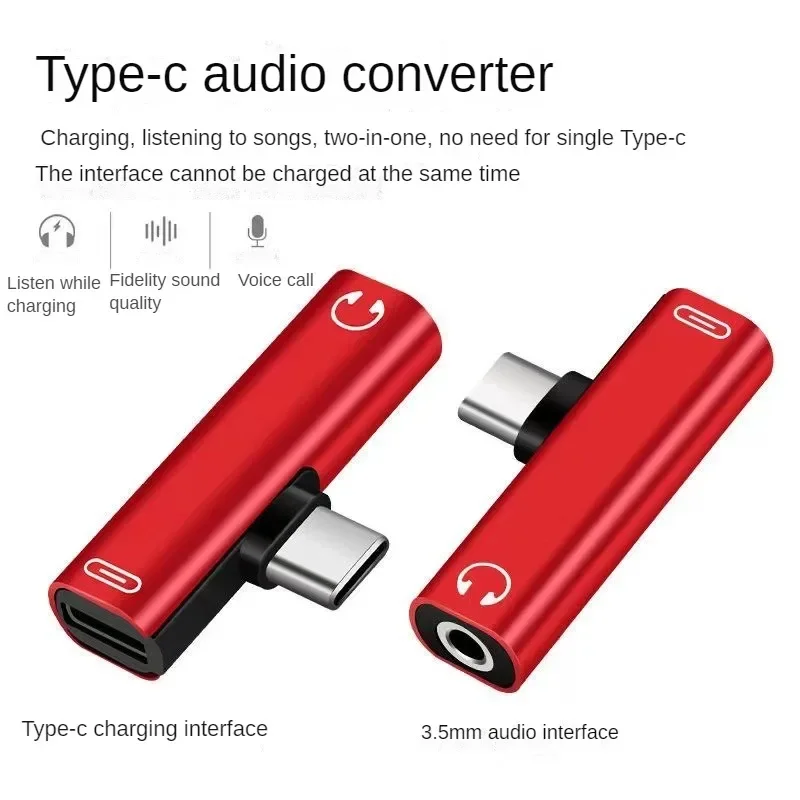 Typ C do 3,5 mm konvertora prevodníka slúchadiel Zvukový adaptér USB Typ kábla C k C Typ 3,5 mm AUX Adapter Adapter Converter Kábel