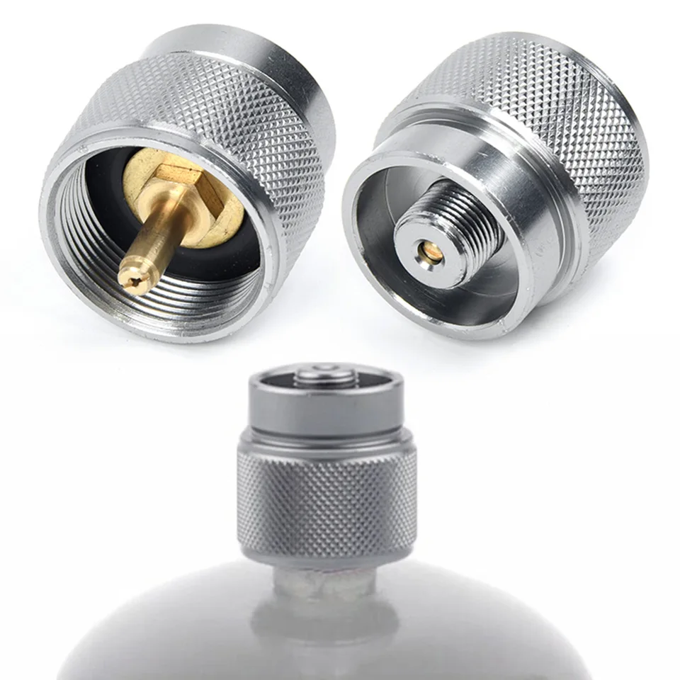 Typ konektora plynového doplňovania adaptéra Batching Butane Camping Canisters korózne rezistentná dýza fľaša 20 * 20 mm