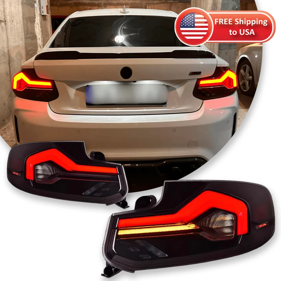 Typy auta LED zadné žiarovky pre BMW 2 séria F22 Zostava Zostava 220I 225i M2 F23 F87 Dynamické drl Turn Signals Plug Play