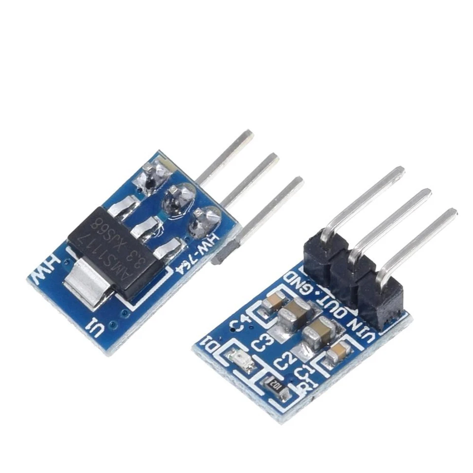 TZT 1/5ks Vysoko kvalitné 5V až 3,3 V pre DC-DC SPECT-DOWN DUCIGUM BUCK MODULE AMS1117 LDO 800MA
