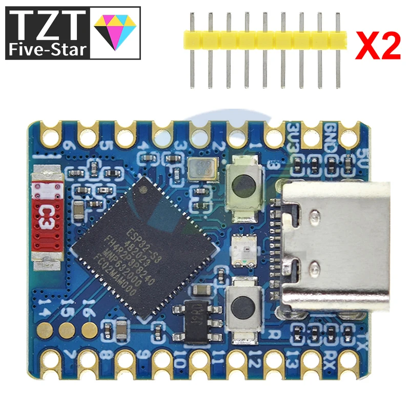 TZT 1/5PCS ESP32-S3-Zero Mini Development Board WiFi Bluetooth Ultra-Small Signation ESP32 C3 S3 ESP 32