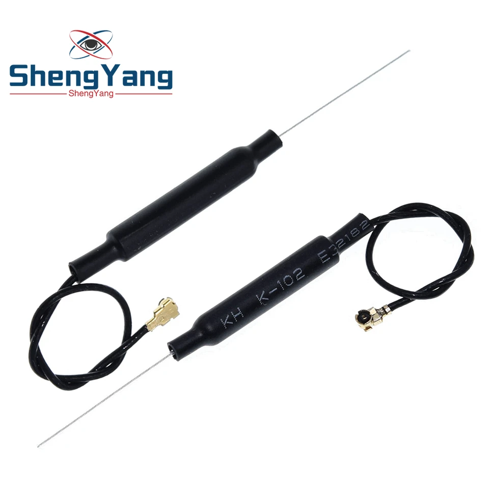 TZT 10PCS 2,4 GHz WiFi anténa 3DBI U.FL IPX Connectors Mosadz Vnútorná letecká letectvo 15 cm Dĺžka 1.13 Kábel HLK-RM04 ESP-07
