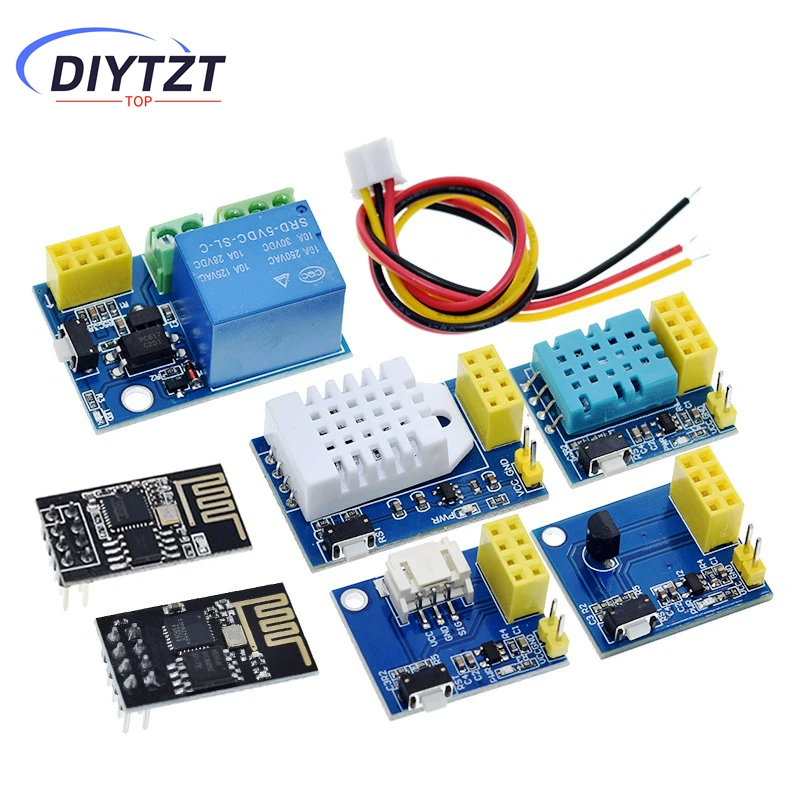 TZT ESP8266 5V WIFI RELEPLE MODUL DS18B20 DHT11 DHT22 LED radiča VECI SMART HOME DOMÁCNE OVLÁDANIE Spínač PLYP PLYP ESP-01S