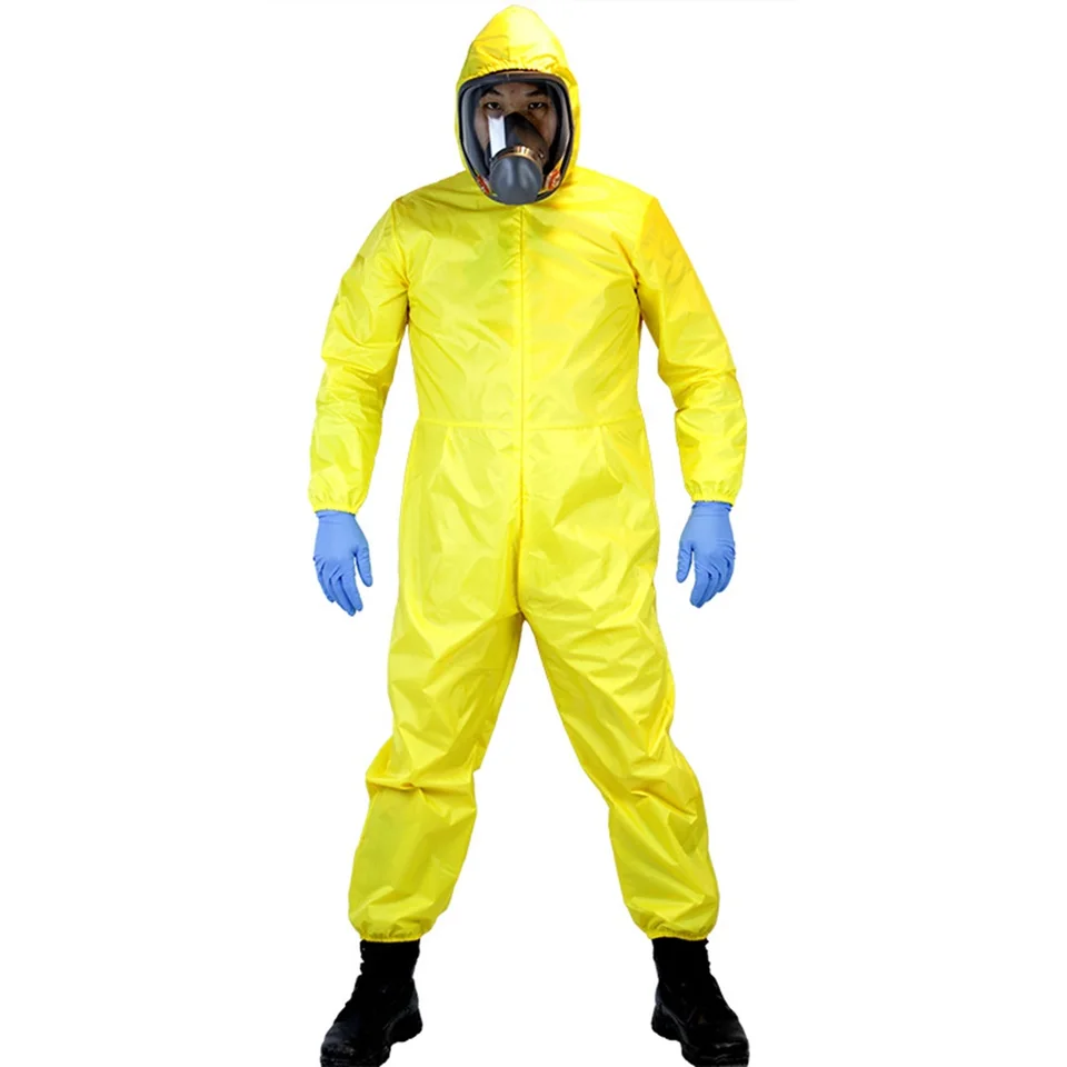 Téma hry Breaking Cosplay zlá žltá ochranná kombinéza Halloween s maskou