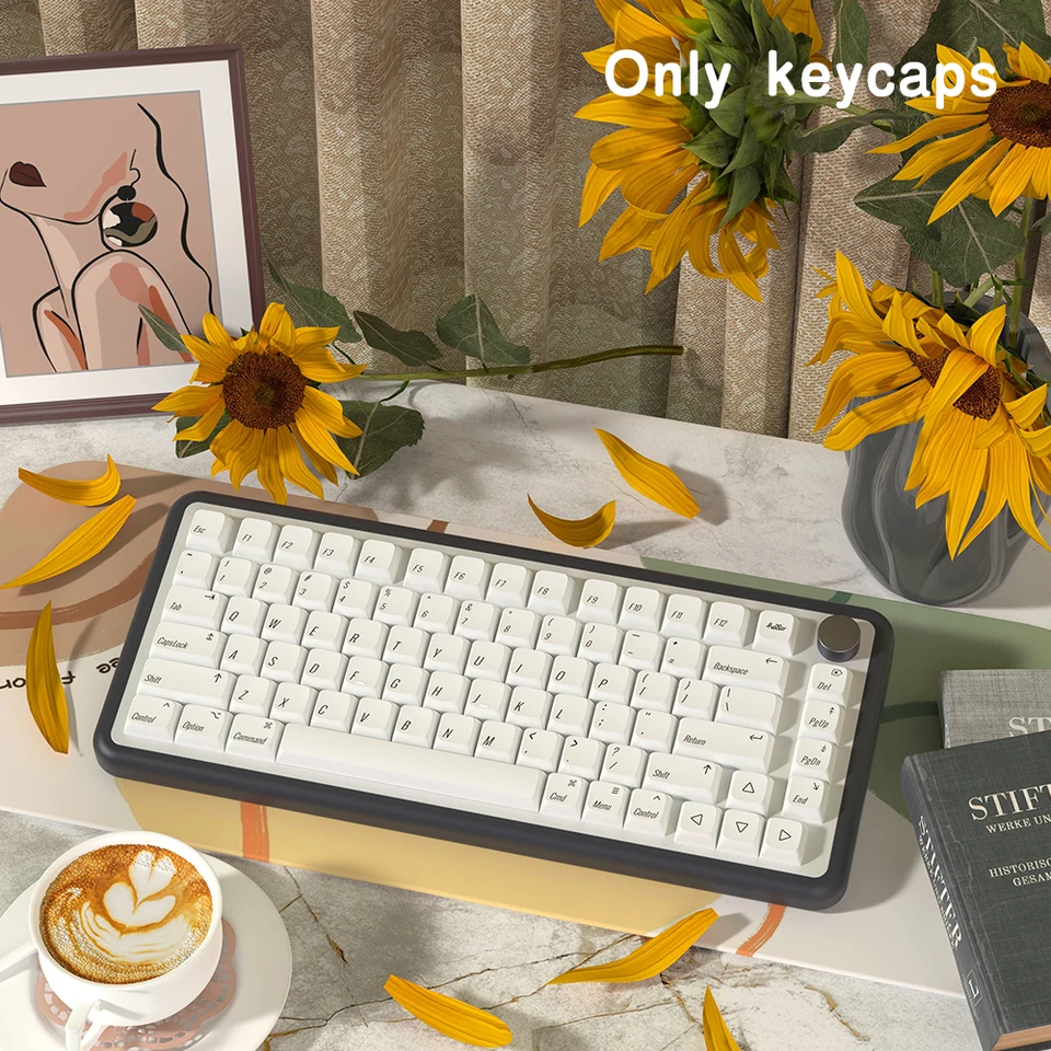 Téma minimalizmu XDA Profil Keycaps Španielsko/Kórejčina/francúzština/Nemecko/Portugalčina/Ruská/japonská PBT Keycap s ISO Key Cap