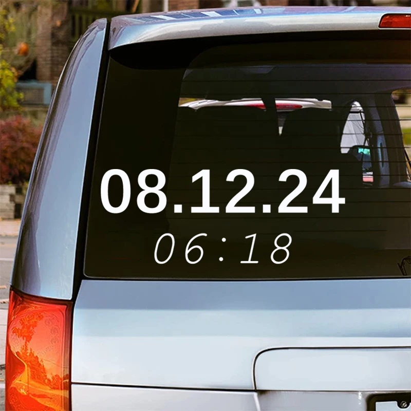 Téma vinylovej vinylovej obtisky vyrobená na mieru 08/12/2024 Nálepka na nálepku automobilu Automatické exteriérové ​​doplnky na zadnom okne nárazníka V8888#