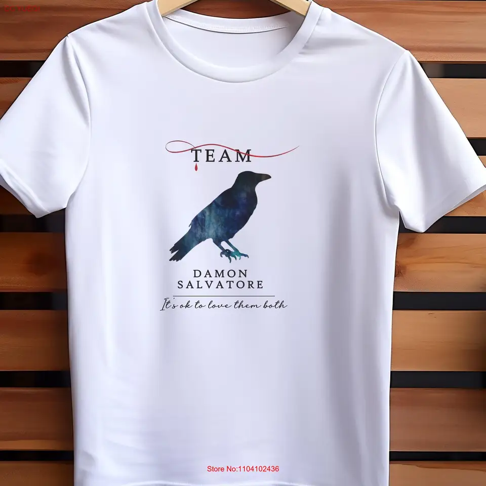 Tím Damon T tričko salvatore ahoj brat upírový denník dlhé alebo krátke rukávy