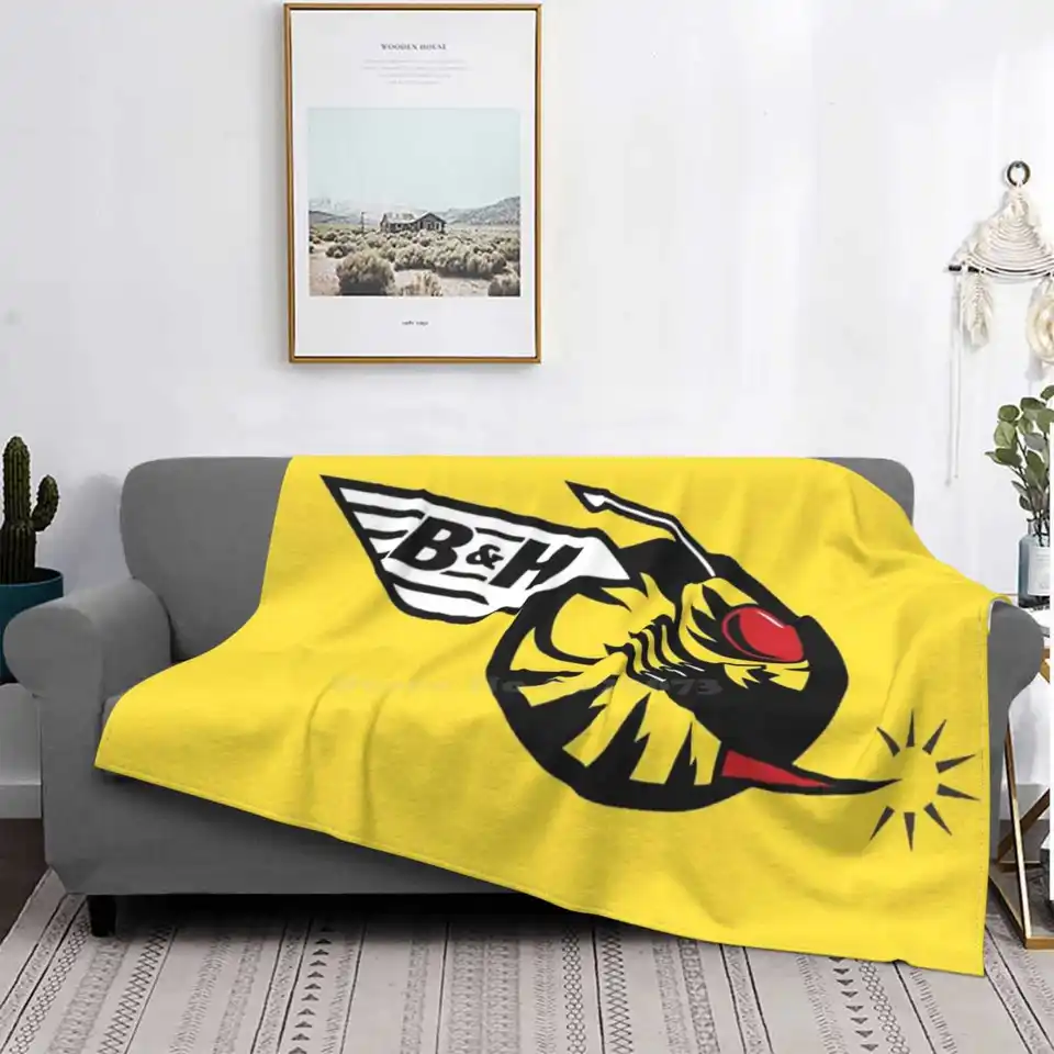 Tímová móda mäkká teplá flanelová prikrývka klasický retro pretekársky bh Buzzin Hornets Bitten Hisses Grand Prix Eddie Frentzen