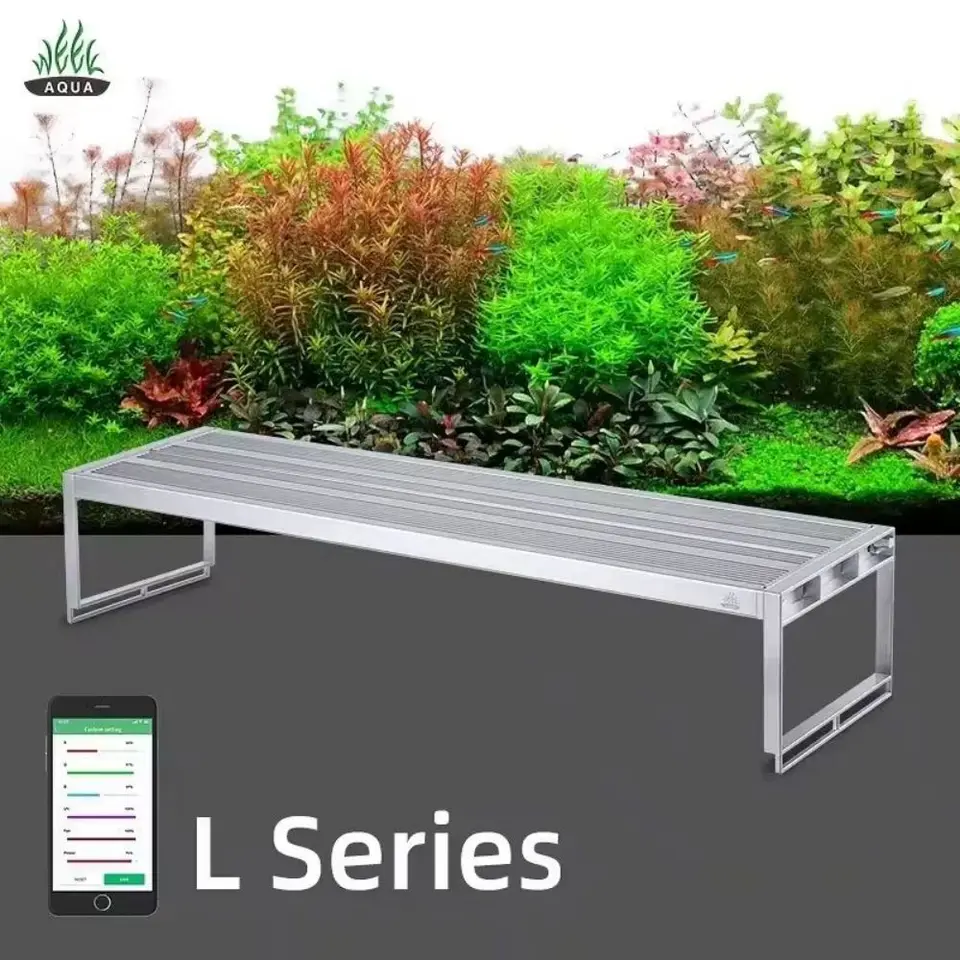 Týždeň Aqua L Series L600 K Pro Water Grass Control Dimmer & Timer RRB+UVA Aquarium Lighting Zasadené LED lampa FISH Nádrž