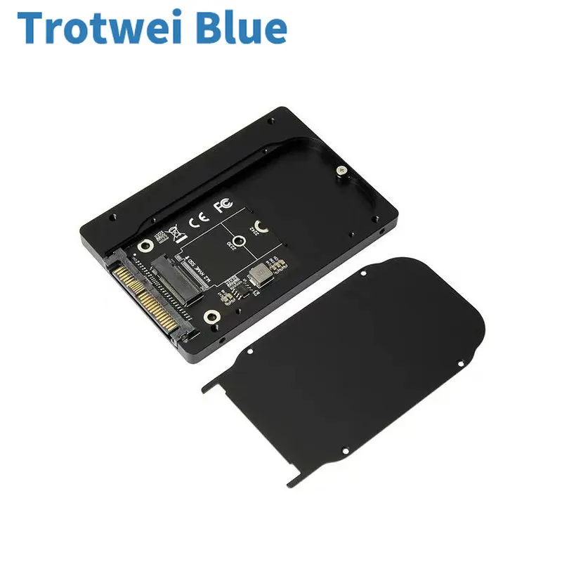 U.2 až M.2 adaptéra prevodník karty hliníkový puzdro M2 NVMe M Key PCIe SSD 2,5 '' 2,5 palca U2 SFF-8639 Kryt pevného disku