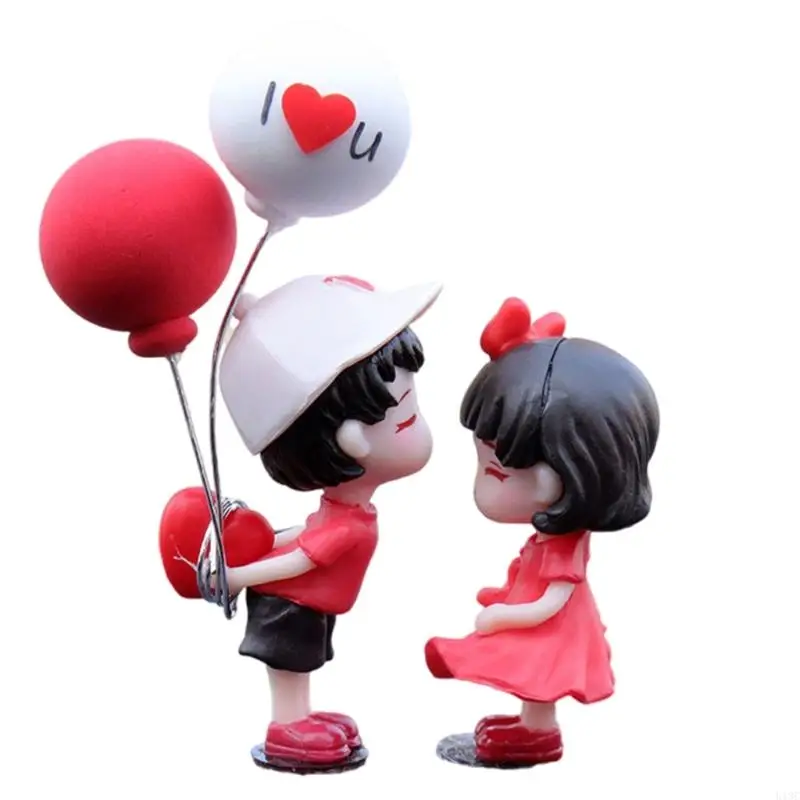 U13C KISS DECORÁCIA ECOFRIEDTY Resin Rozkošný milenec zahŕňa miniatúrnu figúrku sochy pre vylepšenie interiéru vozidla
